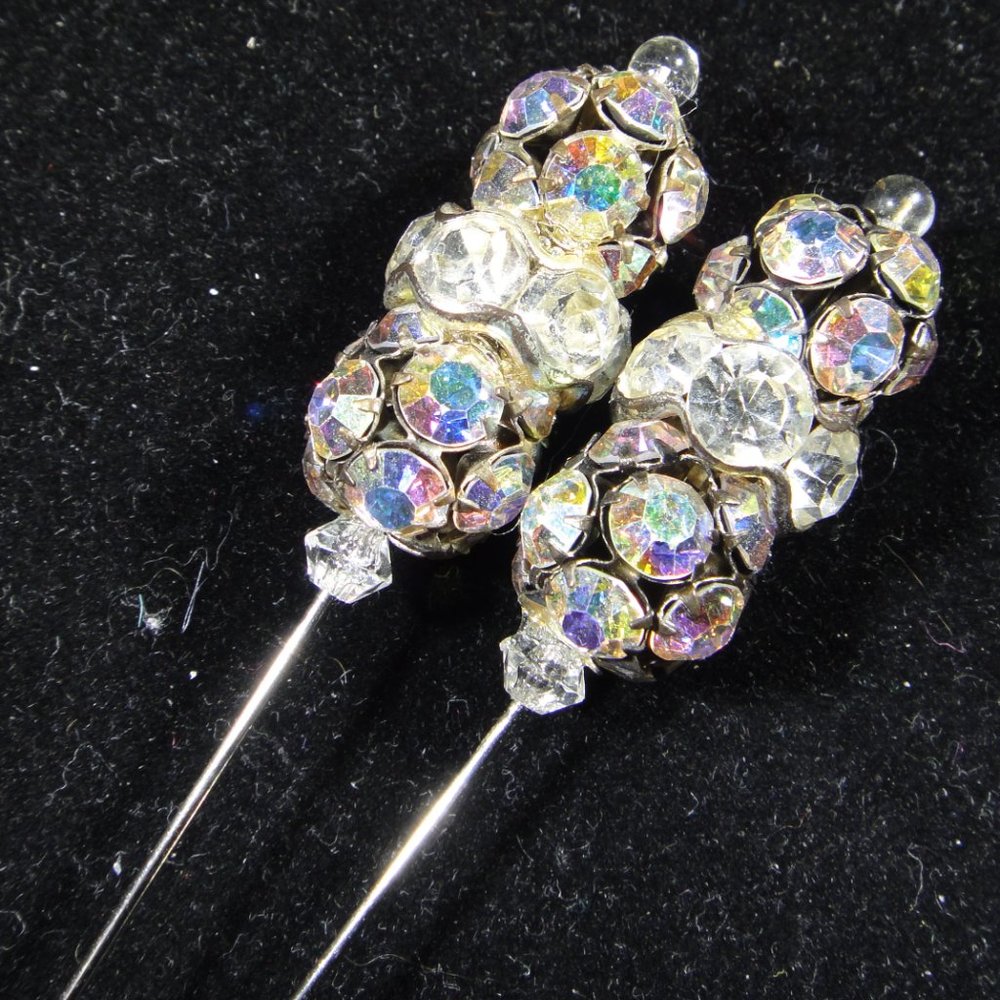 Vintage Hat Pin Pair - Picture 5 of 6